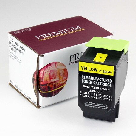 Royal Toner Toner for Lexmark CS/CX317 Reman Yellow Toner 2.3K PR 71B0040